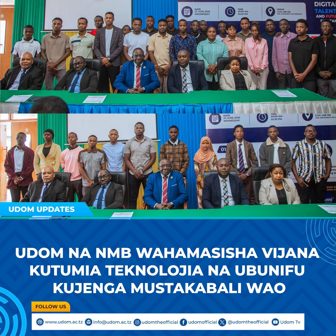 UDOM NA NMB WAHAMASISHA VIJANA KUTUMIA TECHNOLOGIA NA UBUNIFU KUJENGA MUSTAKABALI WAO