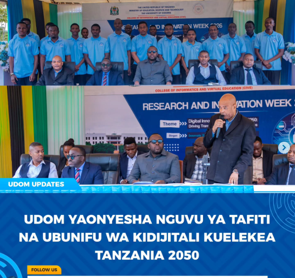 UDOM yaonesha nguvu ya tafiti na ubunifu wa kidijitali kuelekea Tanzania 2050